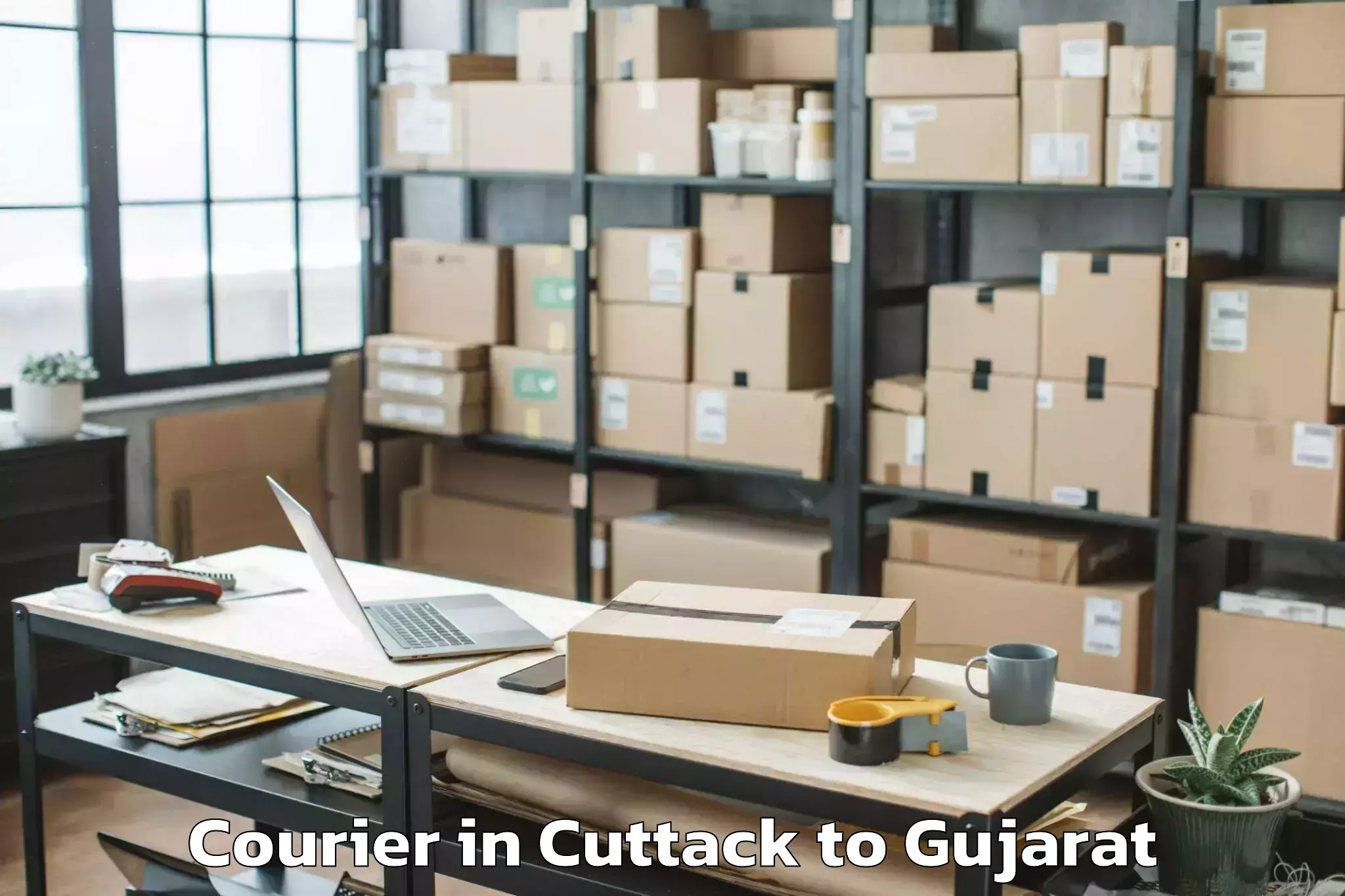 Affordable Cuttack to Anjar Courier